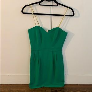 Naven Green Mini Party Dress